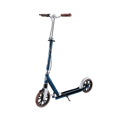 NL 205 Deluxe: Big Wheel Scooter with Handbrake for Kids and Teens - Vintage Blue