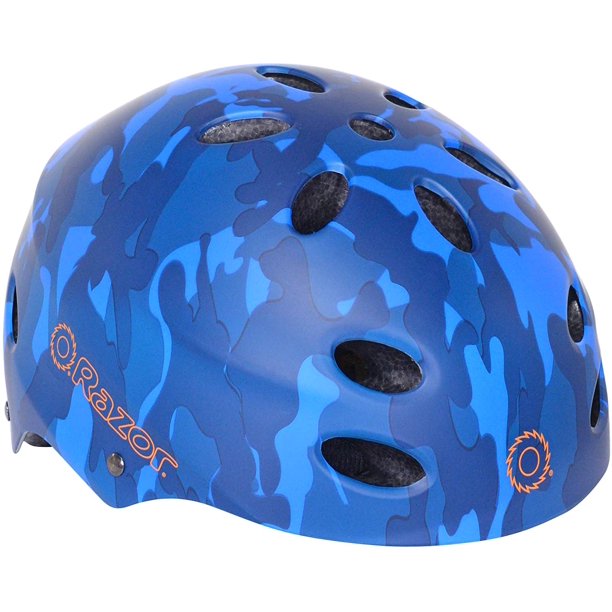 Youth Helmet Blue Camo V-17