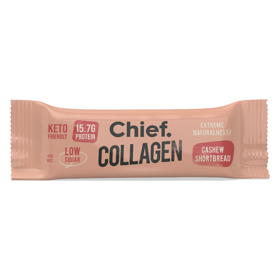 Collagen Cashew Shortbread Protein Bars (12 Bars)