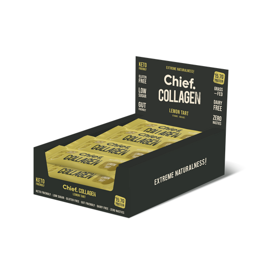 Collagen Lemon Tart Protein Bars (12 Bars)