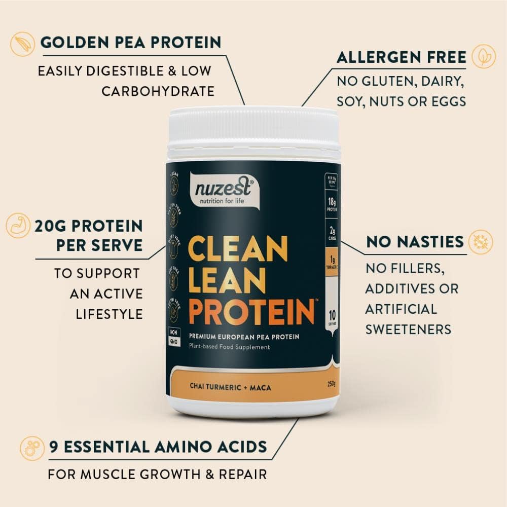 Clean Lean Protein Functional Flavours, Chai Turmeric + MACA 500g