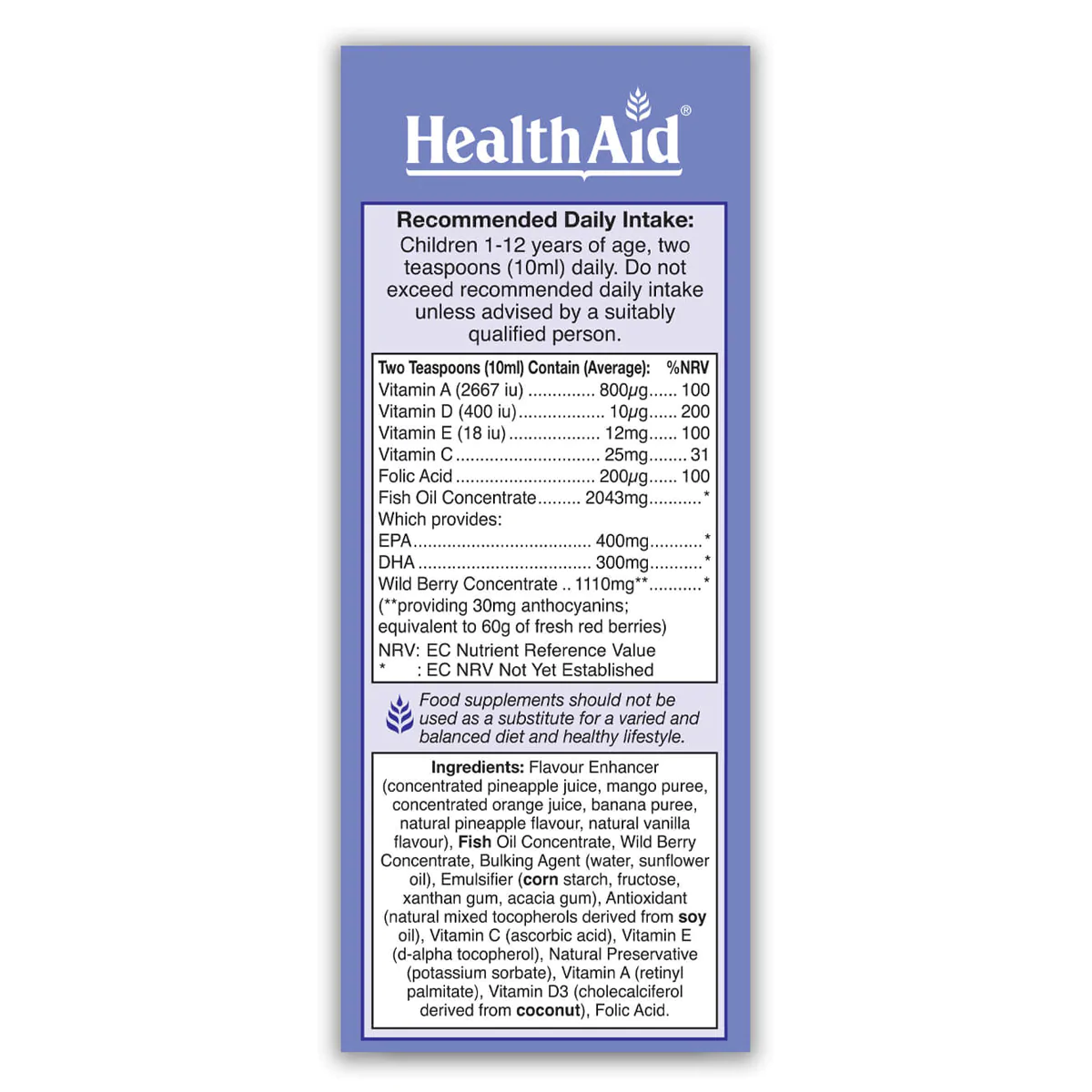 Healthaid KidzOmega Liquid 3