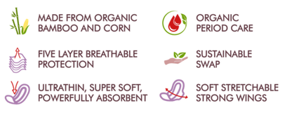 Organic Ultrathin Sanitary Pads - Regular (Pack of 2)