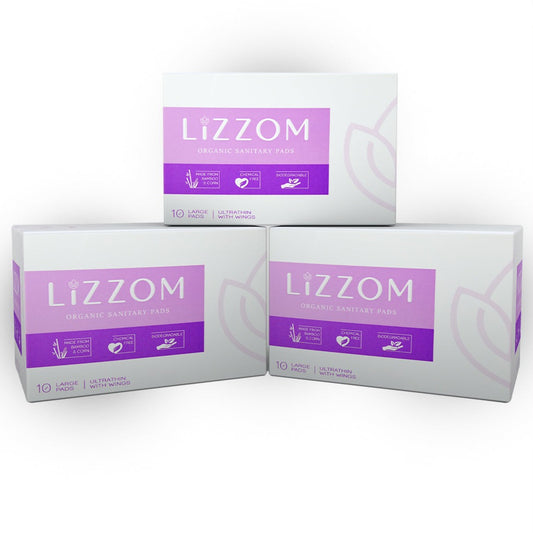 Organic Ultrathin Sanitary Pads - Large (Pack of 3)