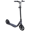 One NL 205 Deluxe: 2-Wheel Foldable Scooter with Handbrake and Bell for Teens and Adults - Titanium/Charcoal Grey